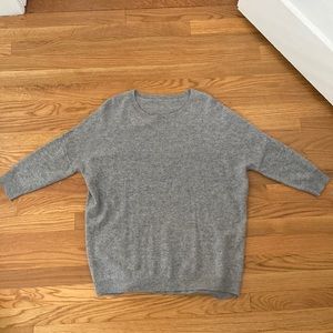 100% Cashmere 3/4 length sleeve sweater